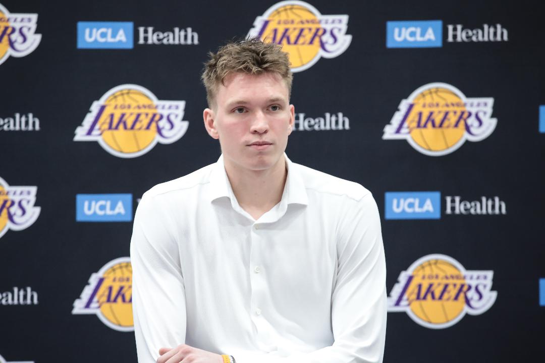 Lakers introduce first round draft pick Dalton Knecht - Culver City ...